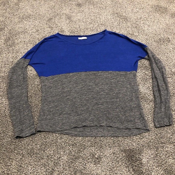 Madewell Tops - Madewell Shirt Womens Small Blue Gray Long Sleeve Lightweight Casual Ladies